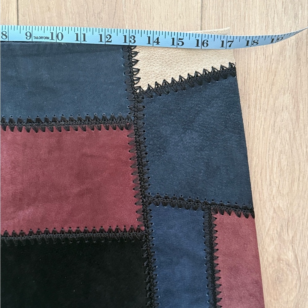 Zara Suede Patchwork Mini Skirt - Picture 6 of 8
